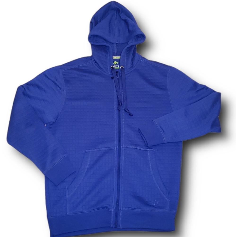 NordicTrack NT Dri Quilted Knit Jacket Blue Small